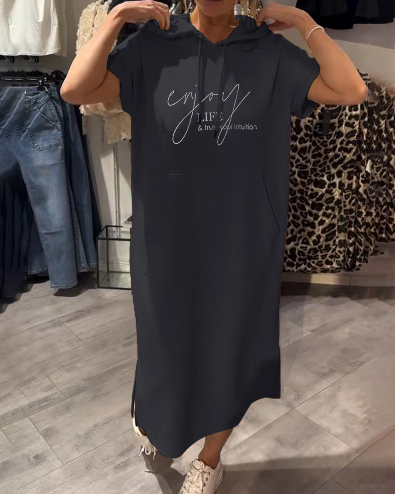 Saskia | Sukienka Bluza z Kapturem