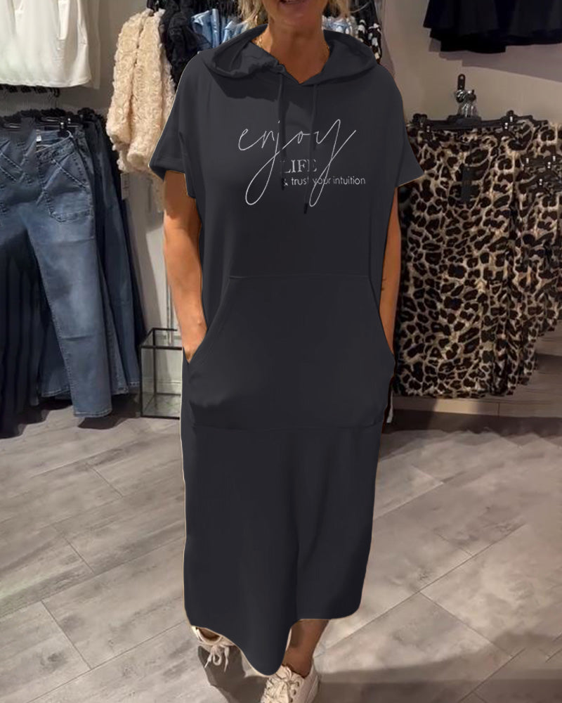 Saskia | Sukienka Bluza z Kapturem