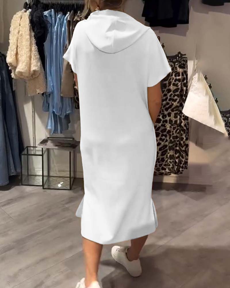 Saskia | Sukienka Bluza z Kapturem