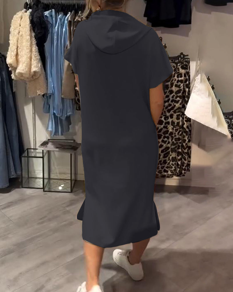 Saskia | Sukienka Bluza z Kapturem