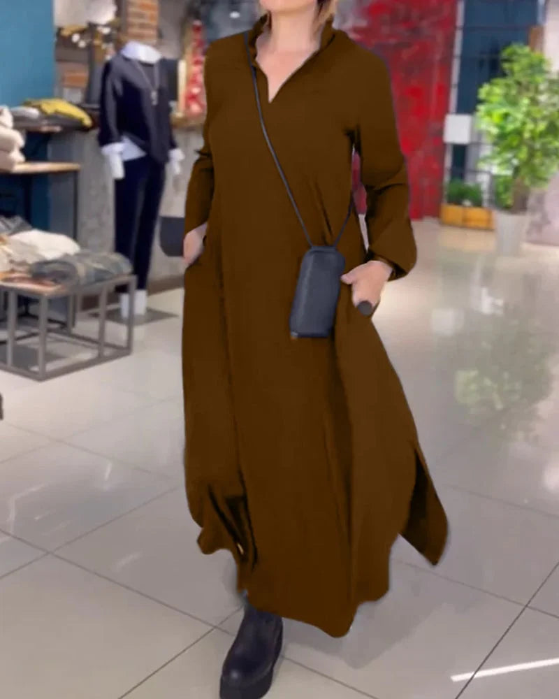 Helena | długa sukienka z rozcięciami