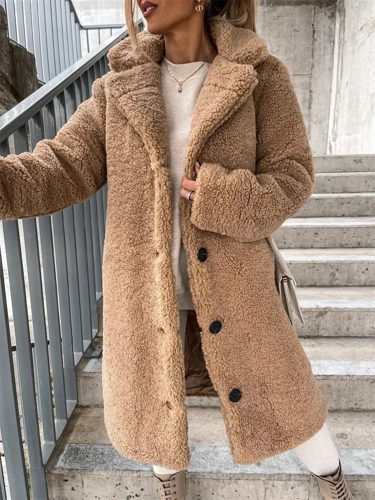 Jessica | Płaszcz teddy