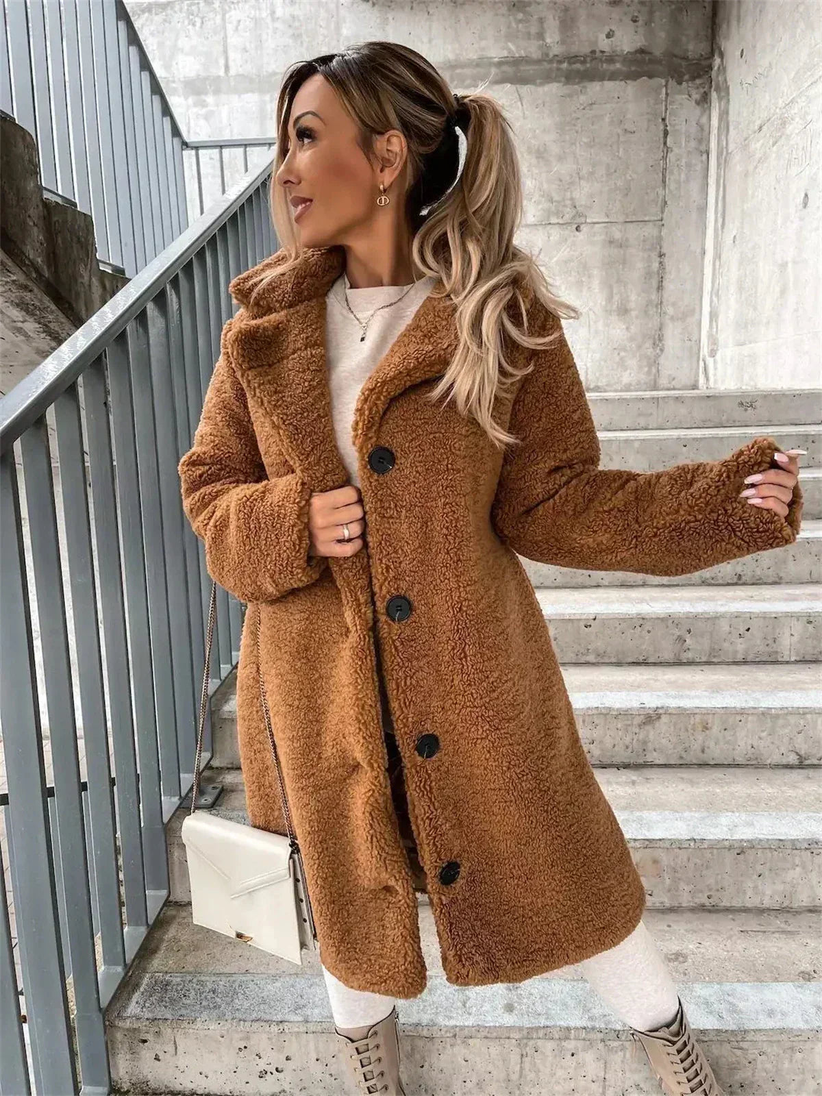 Jessica | Płaszcz teddy