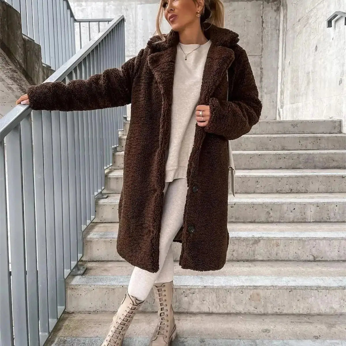 Jessica | Płaszcz teddy