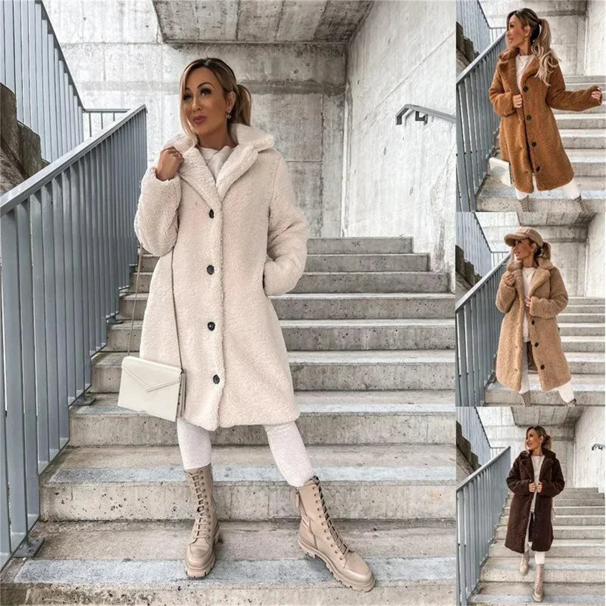 Jessica | Płaszcz teddy