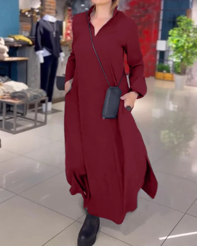 Helena | długa sukienka z rozcięciami