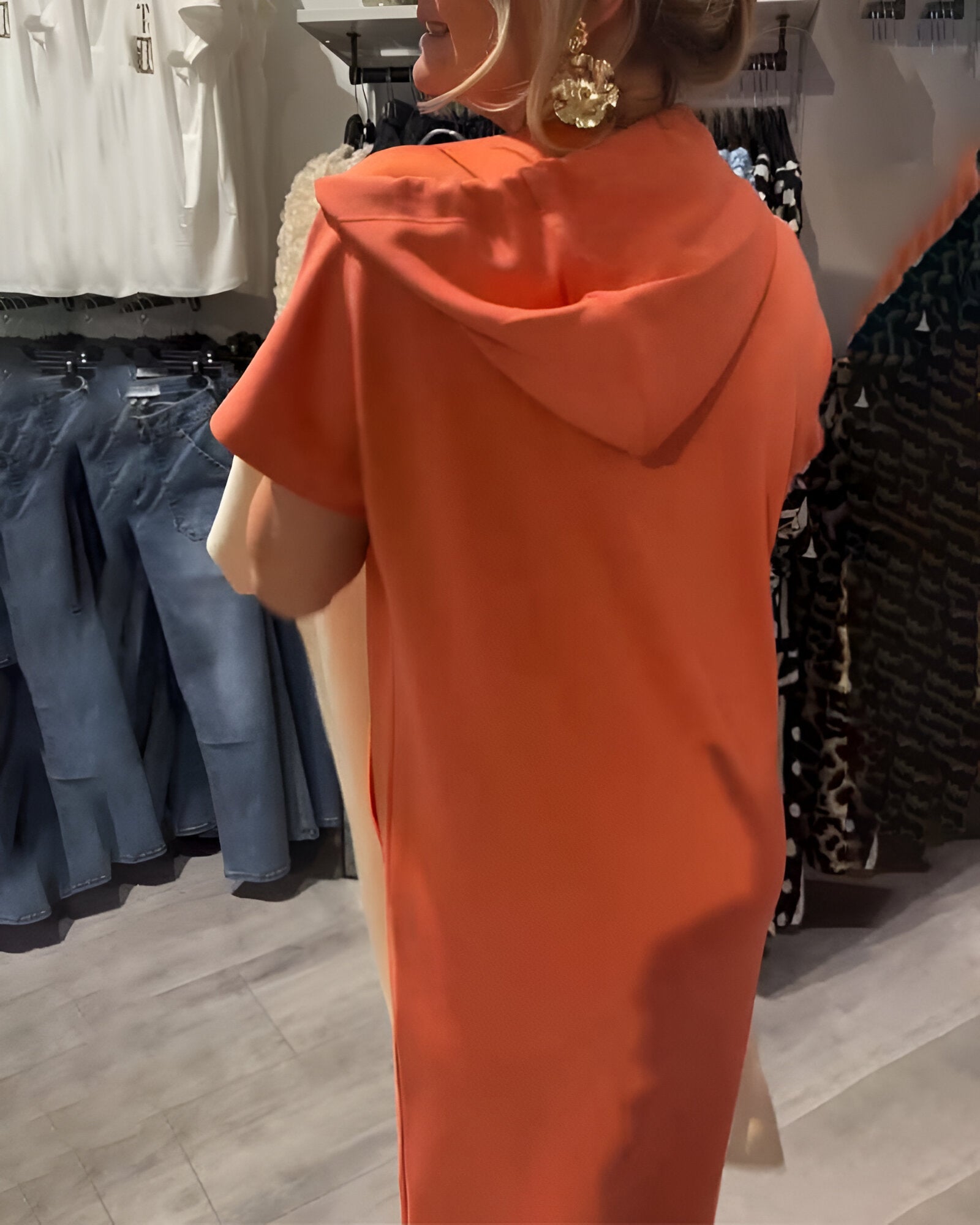 Saskia | Sukienka Bluza z Kapturem